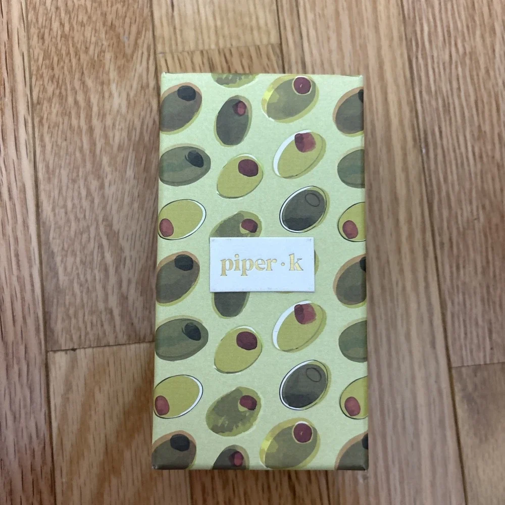 Piper K Tini Time Key Chain Bag Charm Martini Glass Design NIB Gift Box